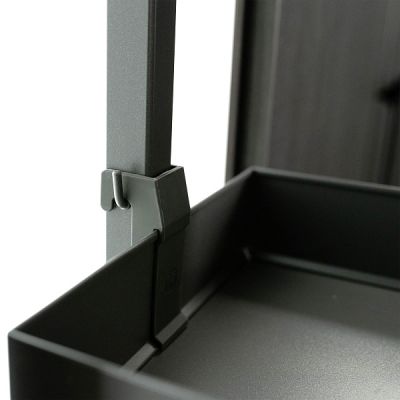 КОМПЛЕКТ ЧВ, Диспенса 90° 150 мм, H 1200-1600, Арена ПЬЮР, 4 полки, цвет АНТРАЦИТ Kessebohmer | официальный магазин
